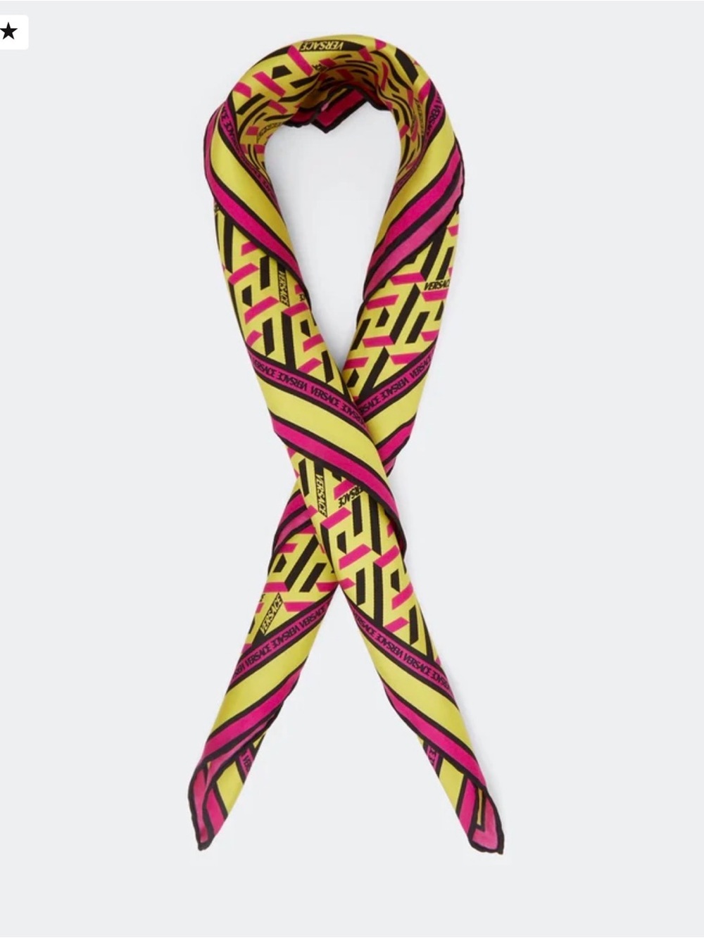*NEW Versace La Greca Scarf 24"
